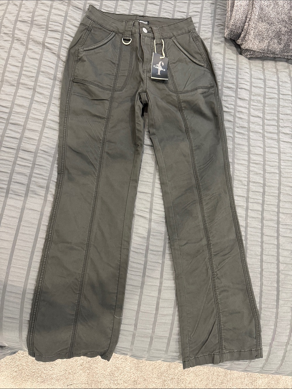 Commense Charcoal Gray Cargo Pants